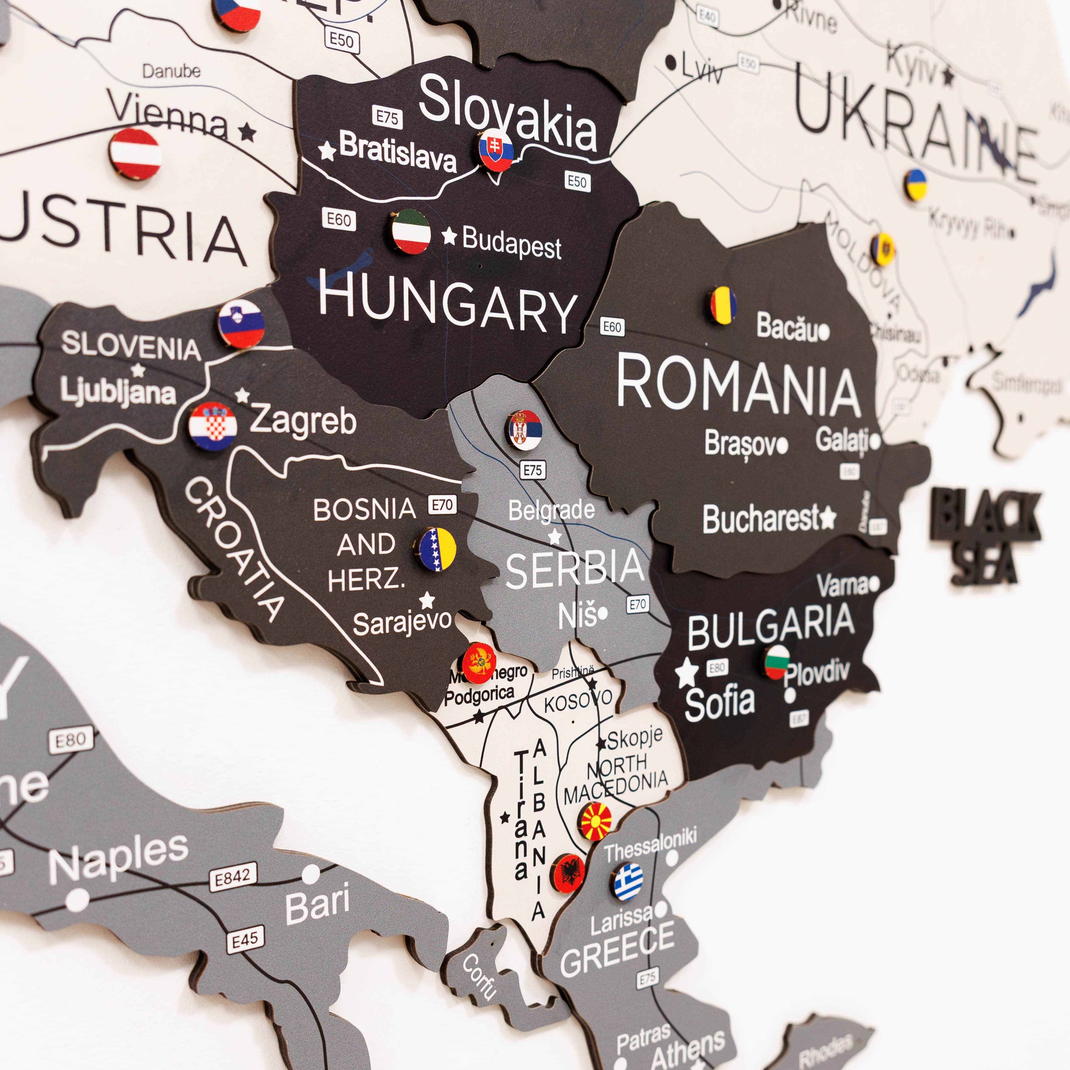 3D Europe Wooden Map Nordik - Image 7