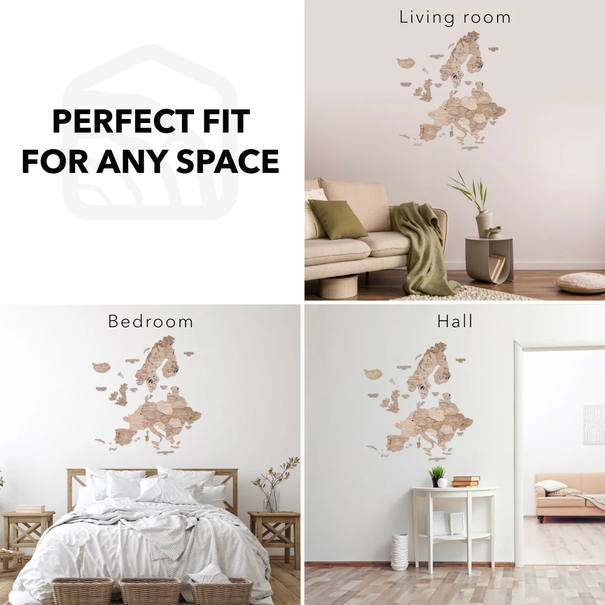 3D Europe Wooden Map Terra - Image 13