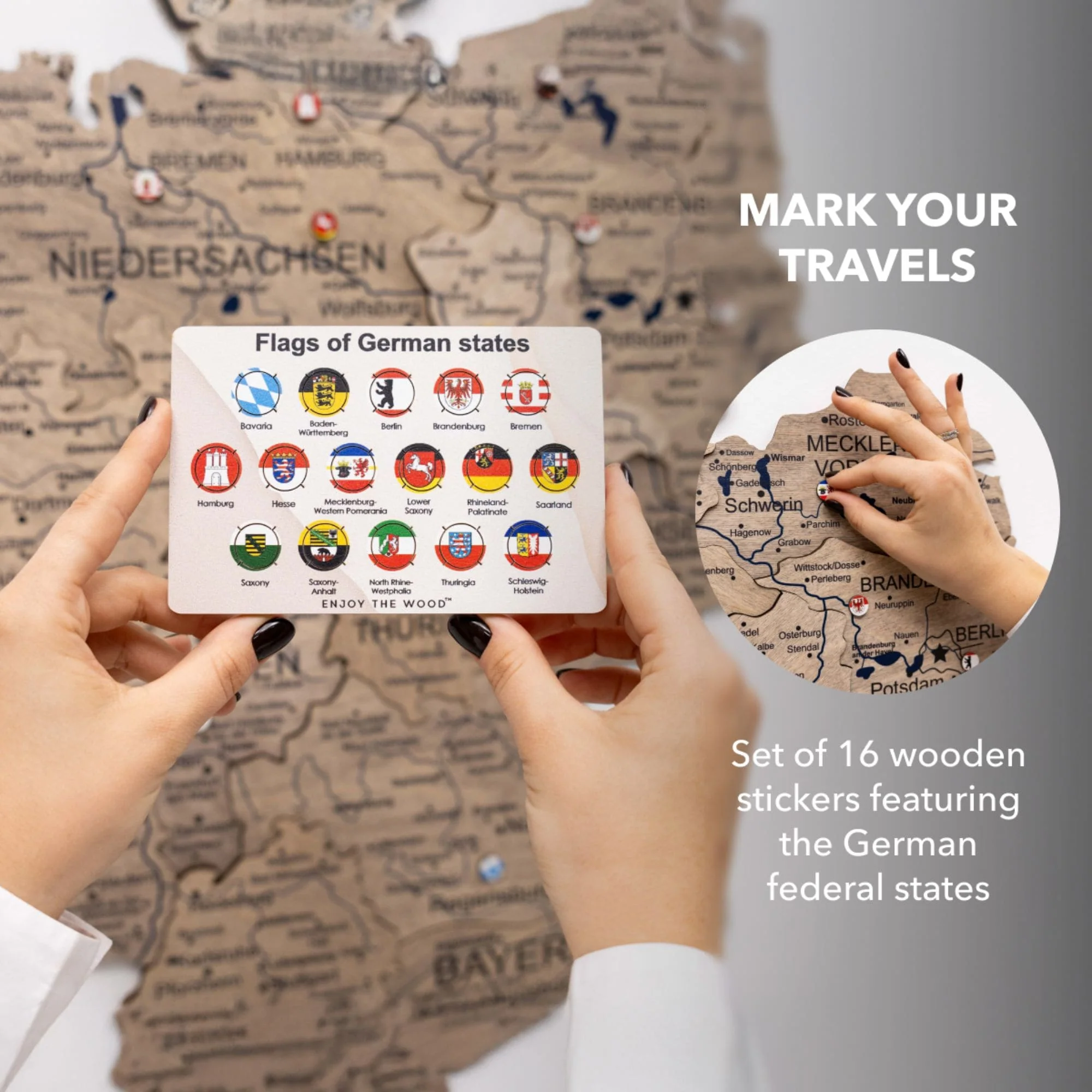 3D Germany Wooden Map Terra - Image 10