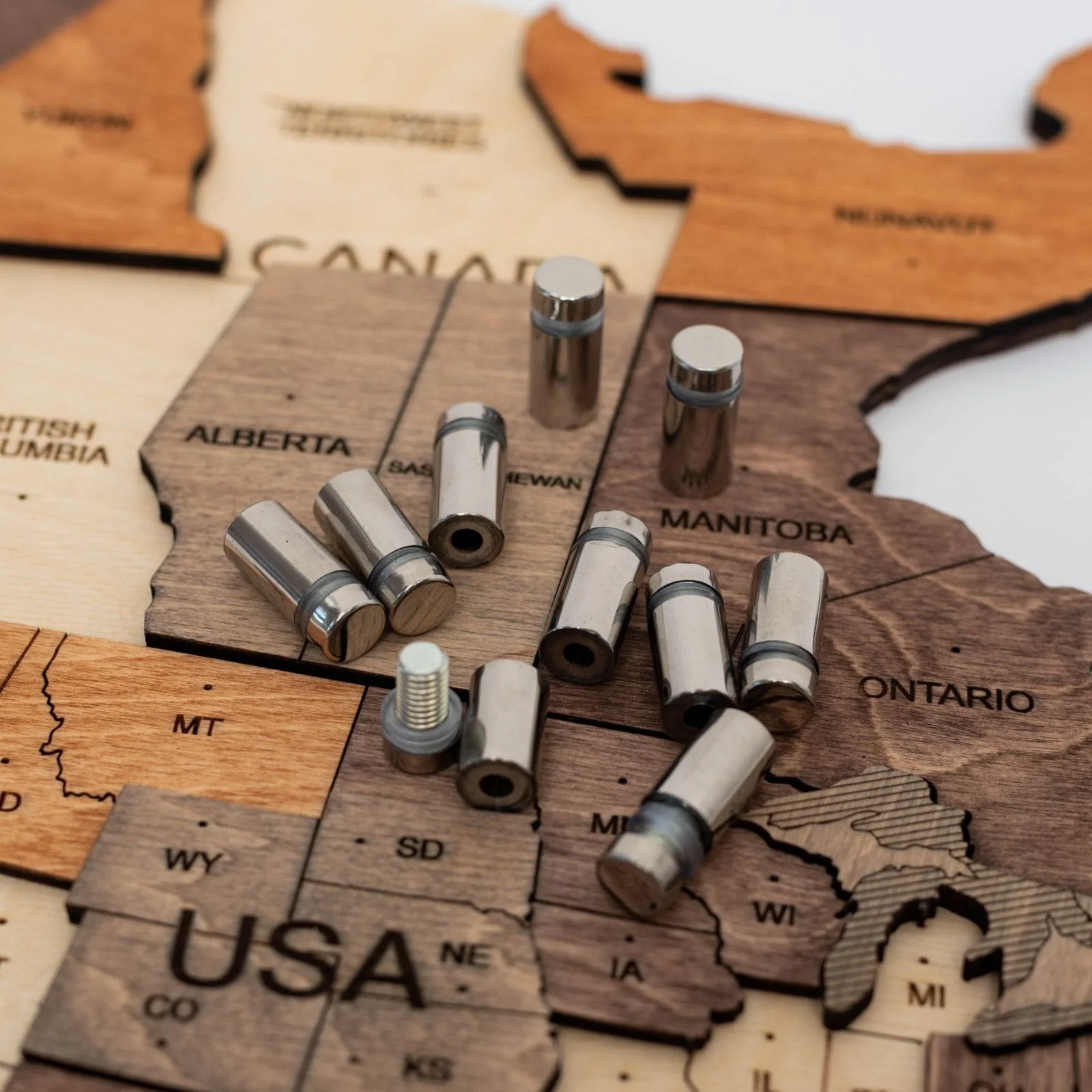 3D LED Wooden World Map 3.0 Multicolor - Image 10