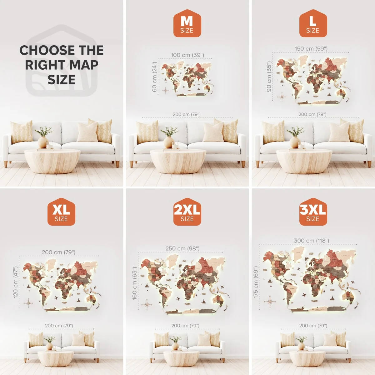 3D LED Wooden World Map 3.0 Fusion - Image 14