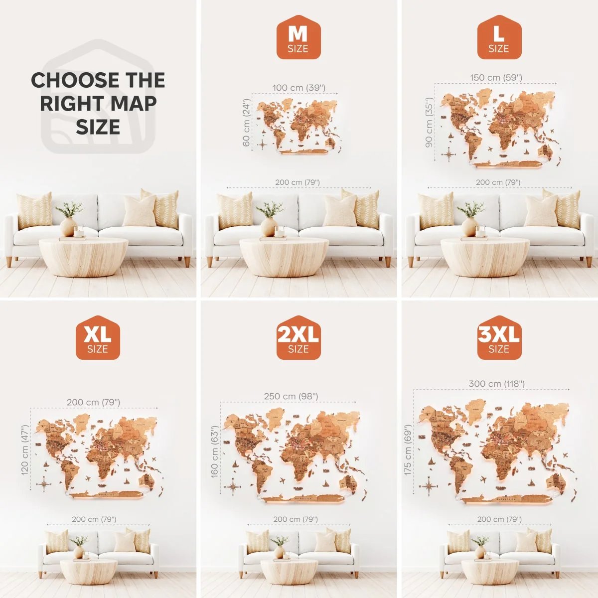 3D LED Wooden World Map 3.0 Oak - Image 13