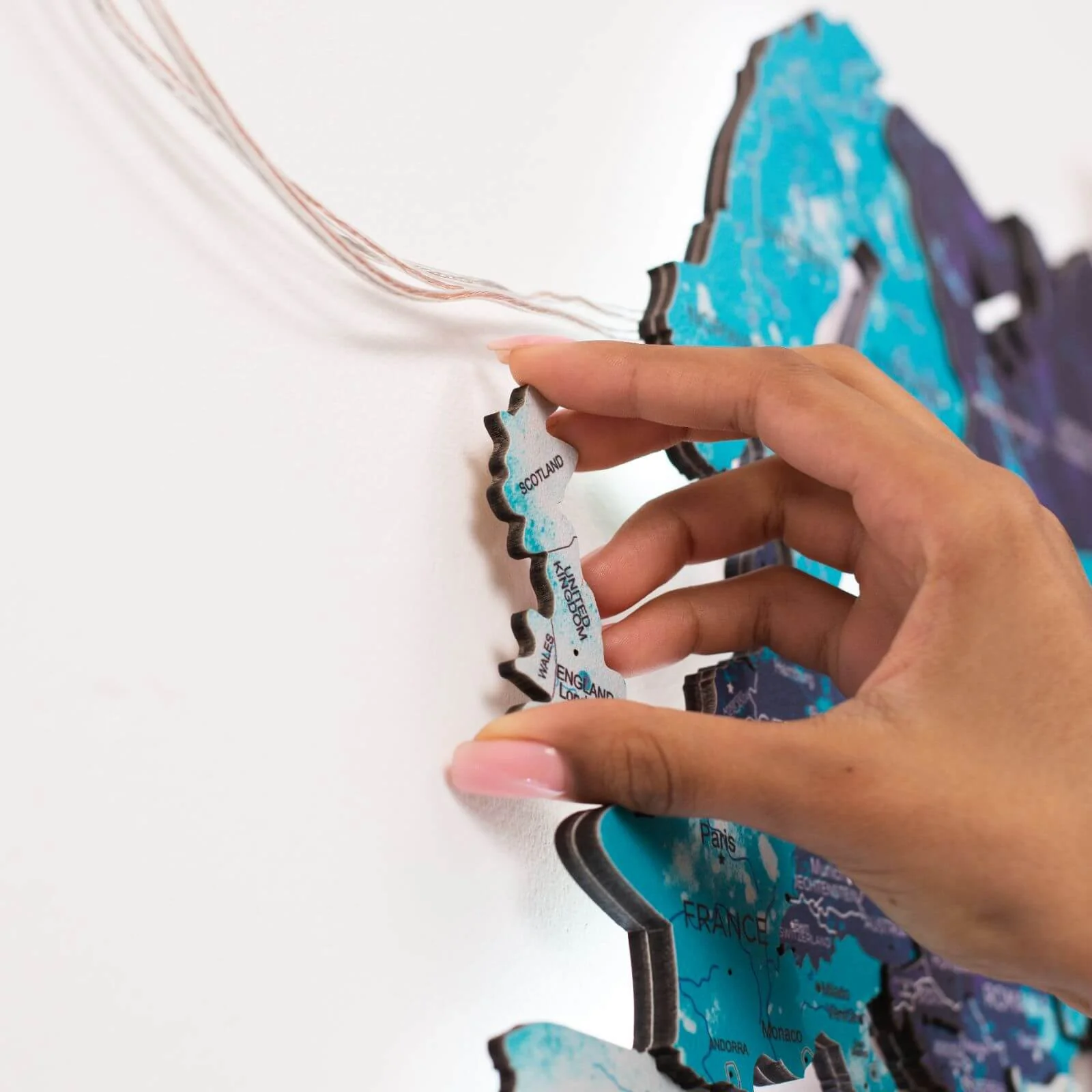 3D LED / LUMINOUS Wooden World Map 3.0 Ocean - Image 13