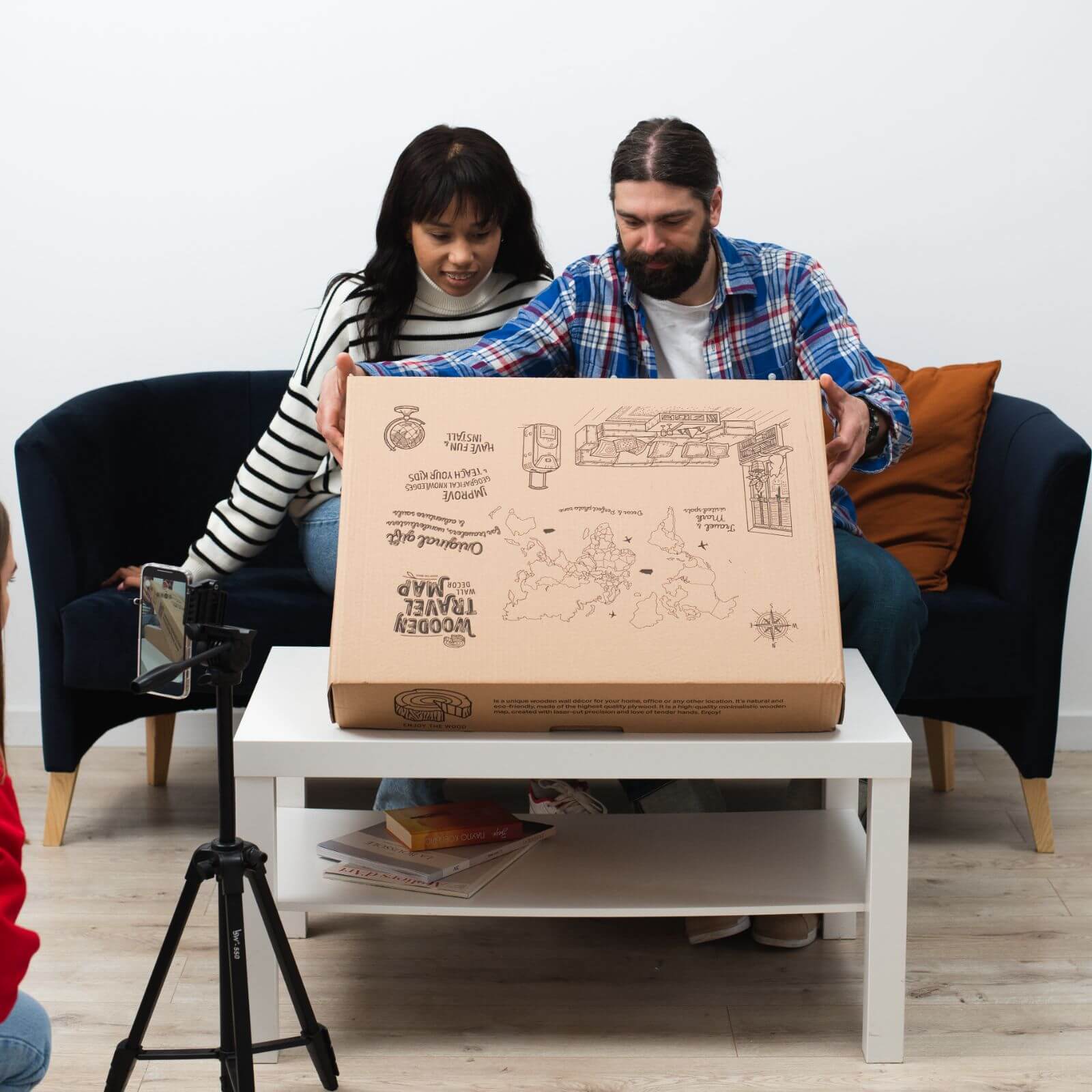 3D LED / LUMINOUS Wooden World Map 3.0 Ocean - Image 16