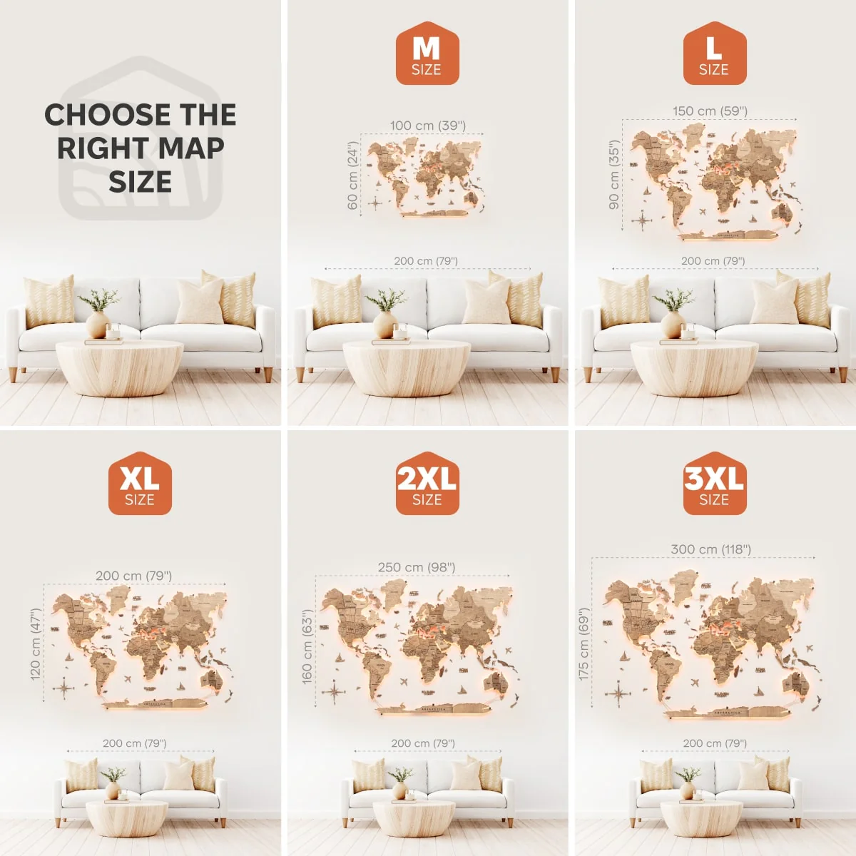 3D LED Wooden World Map 3.0 Terra - Image 11