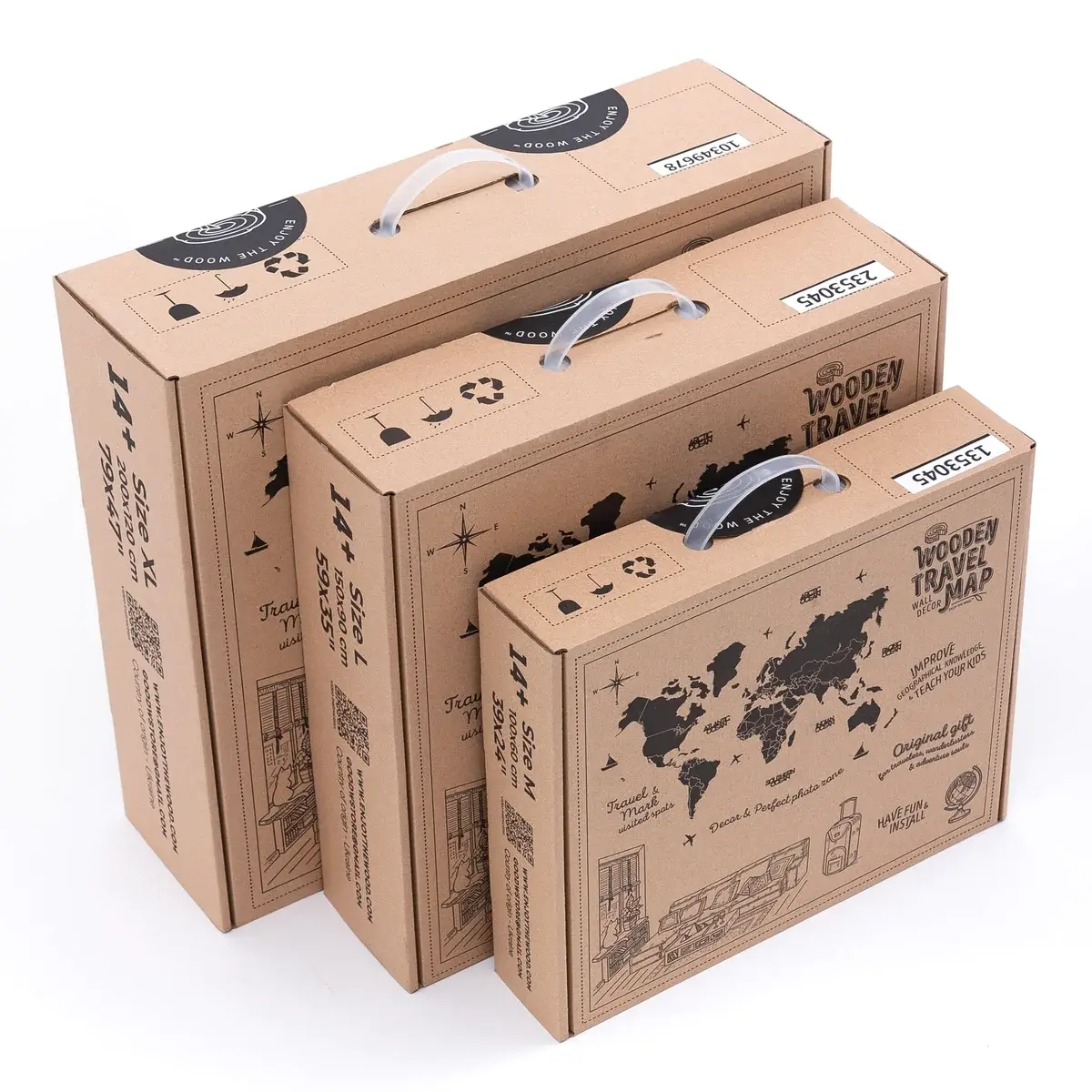 3D Wooden World Map Multicolor - Image 15