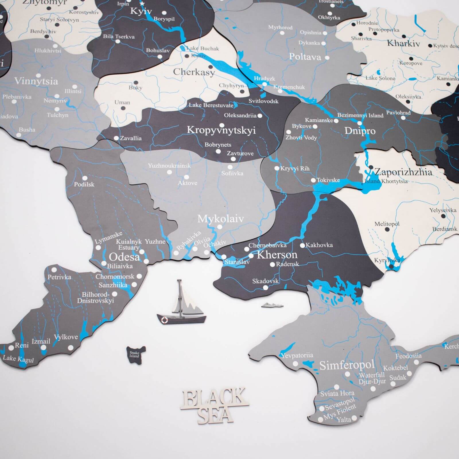 Wooden Map of Ukraine Nordik - Image 3