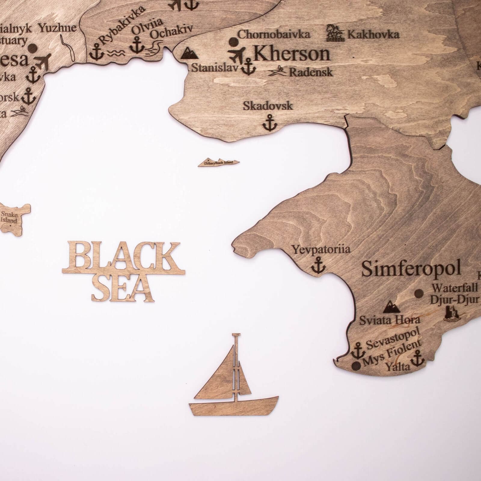 Wooden Map of Ukraine Terra - Image 10