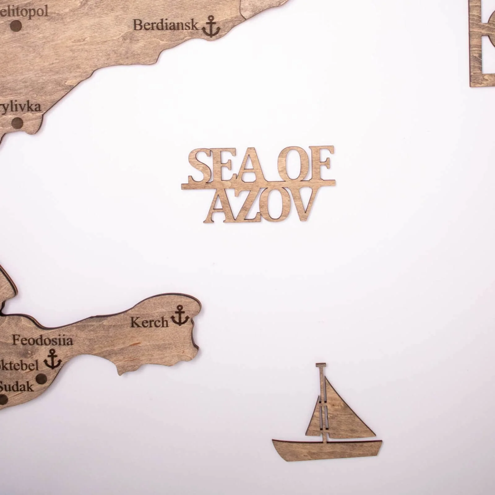 Wooden Map of Ukraine Terra - Image 7