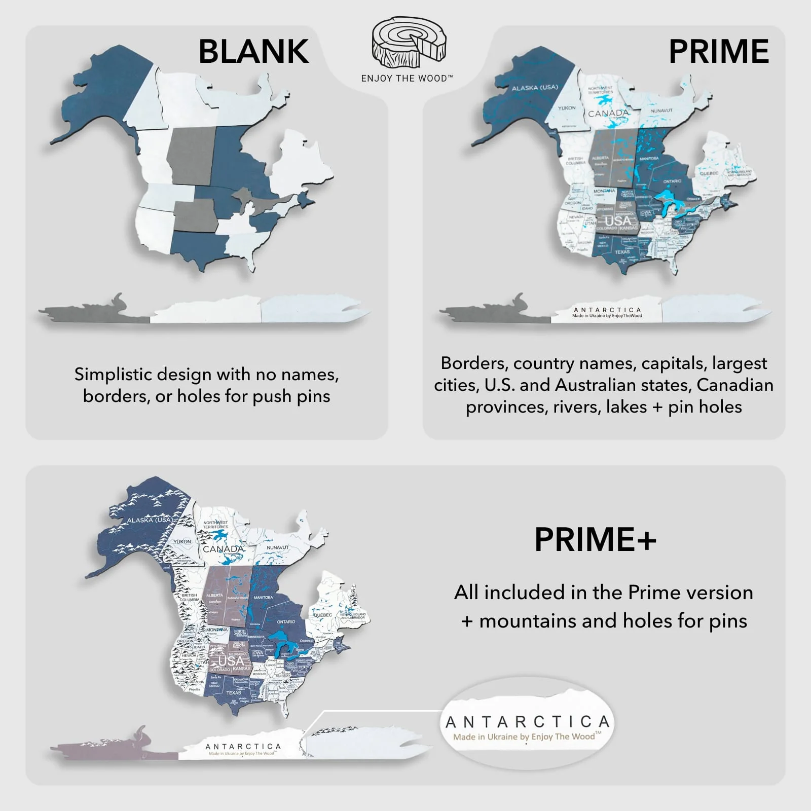 3D Wooden World Map Cruise - Image 3