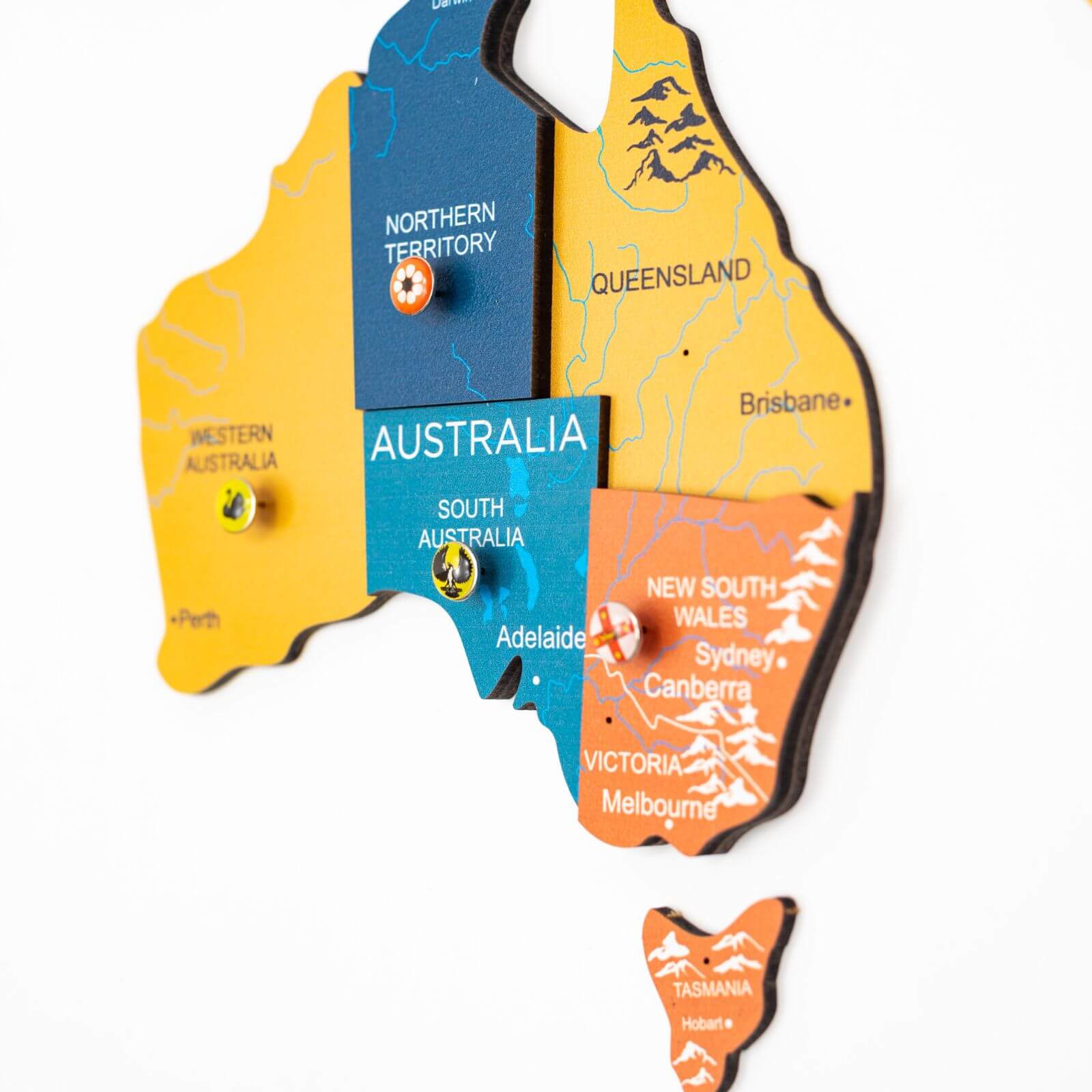 3D Wooden World Map Indie - Image 4