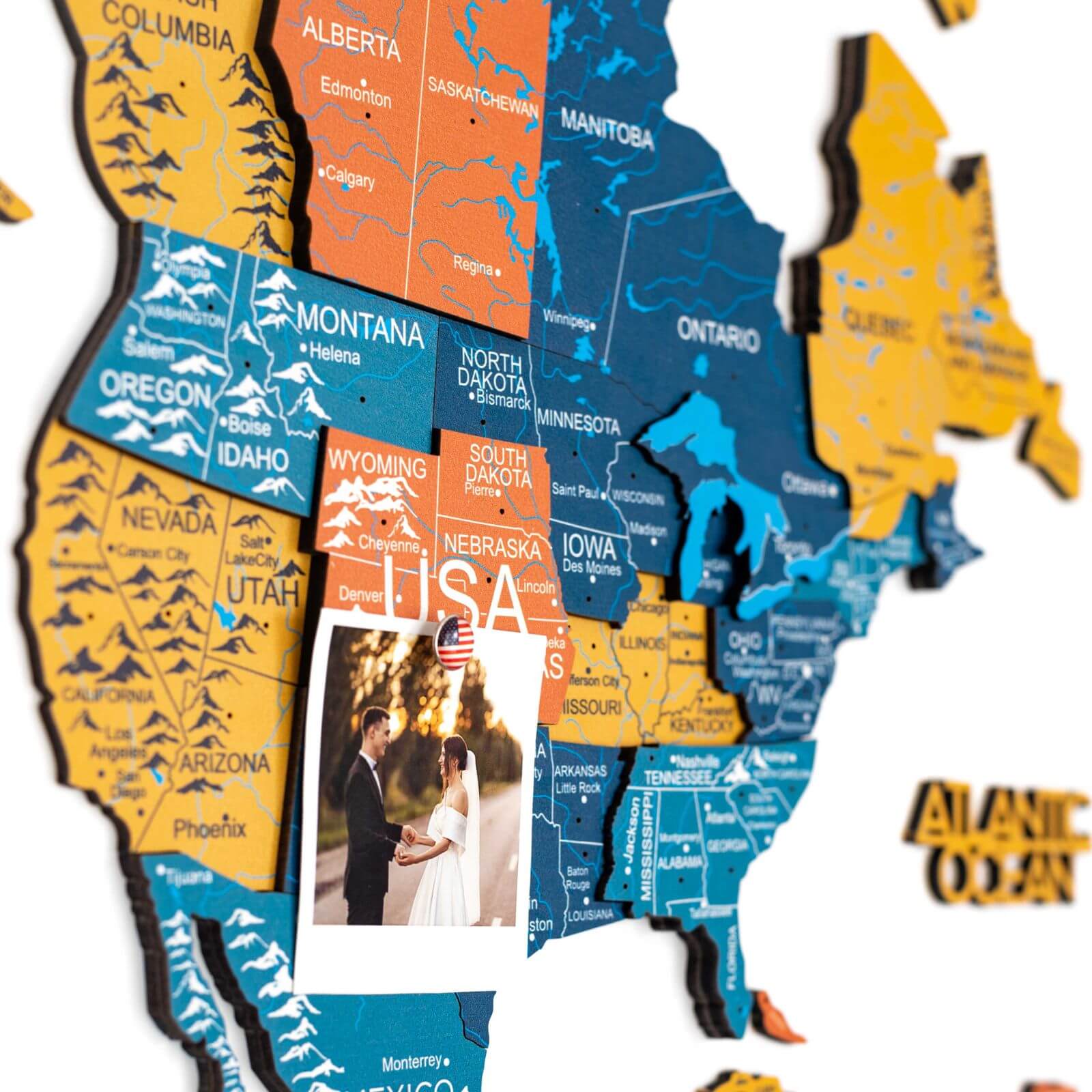 3D Wooden World Map Indie - Image 9