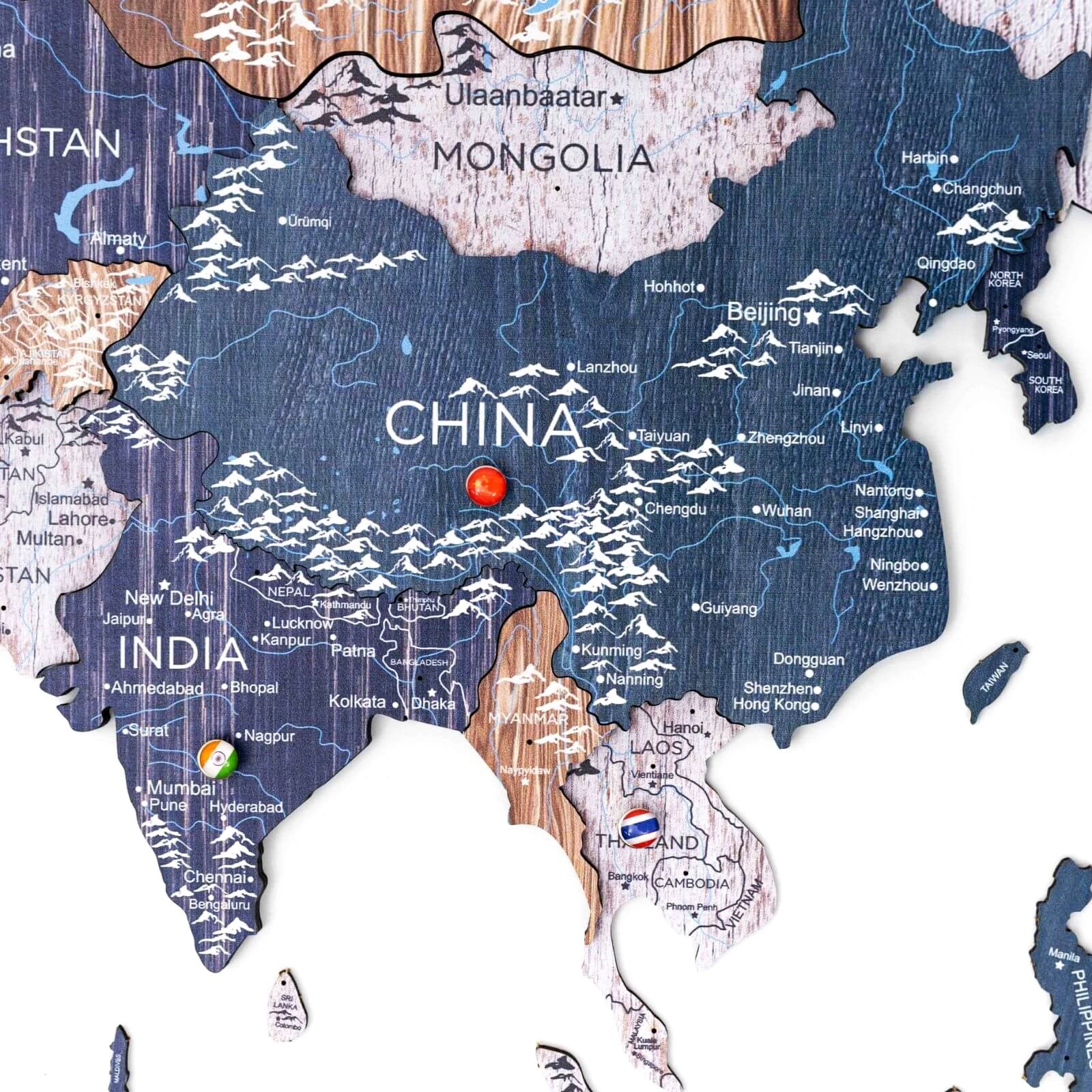 3D Wooden World Map Mystery - Image 10