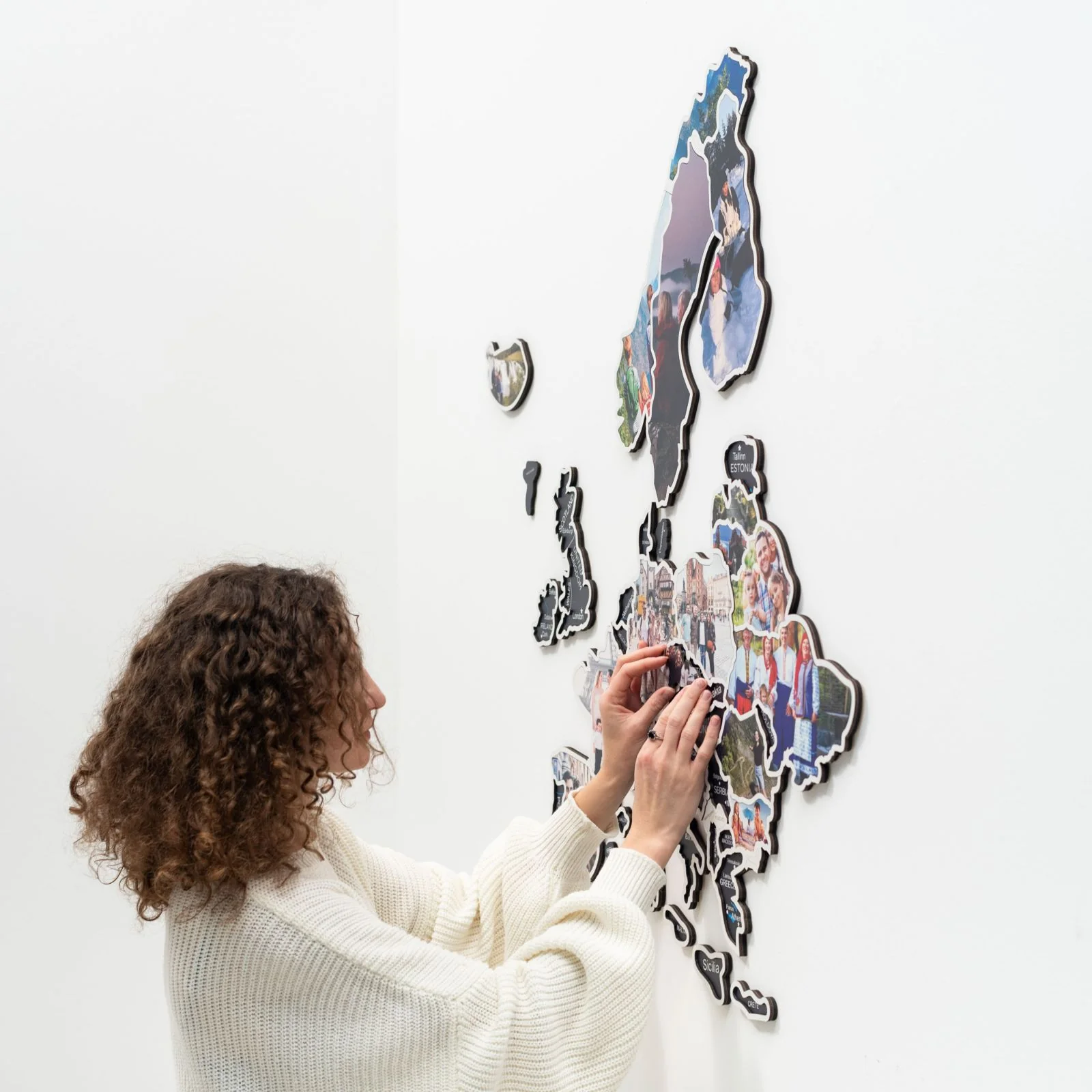 Europe Photo Map Midnight - Image 8