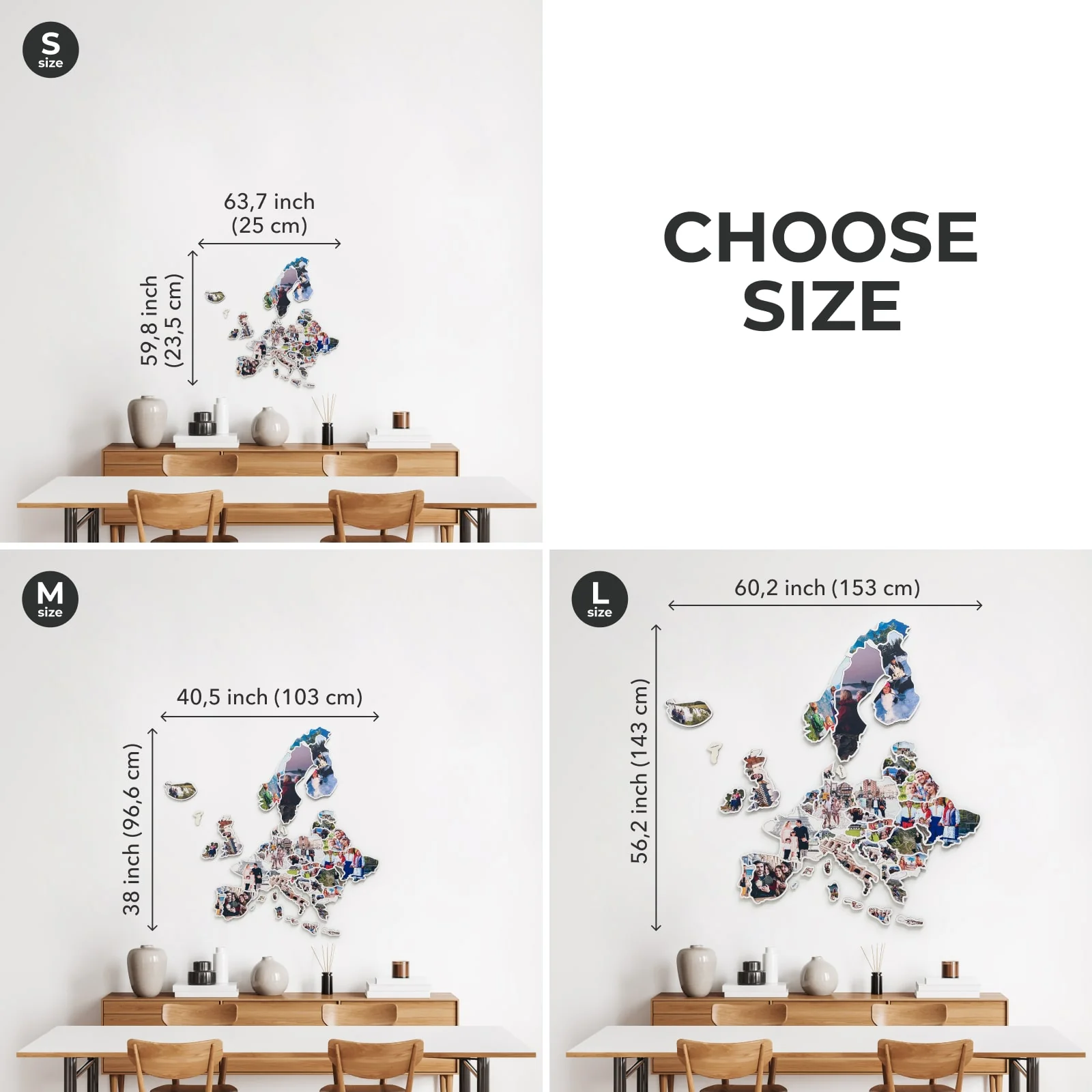 Europe Photo Map Physical - Image 3