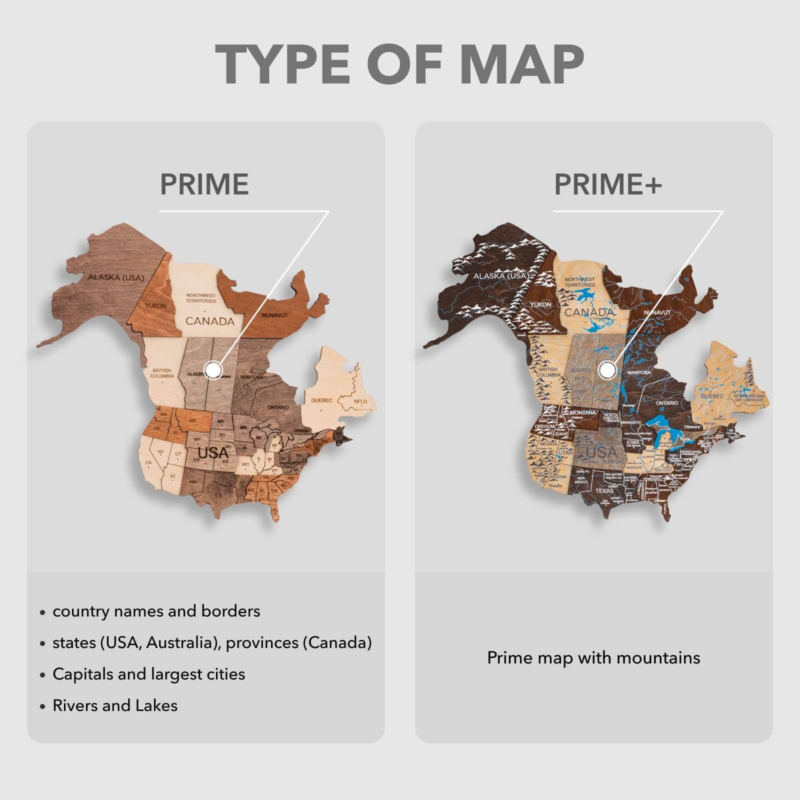 3D LED Wooden World Map 2.0 (with acrylic background) - Image 18