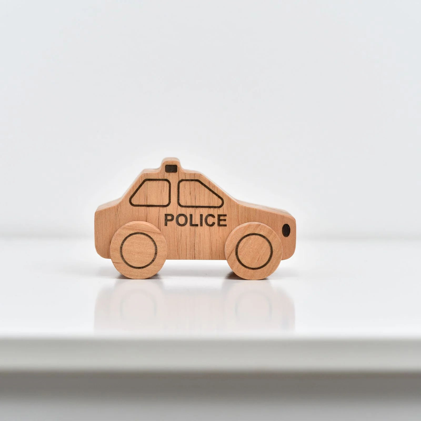 Natural Wooden Toy Car - Image 4