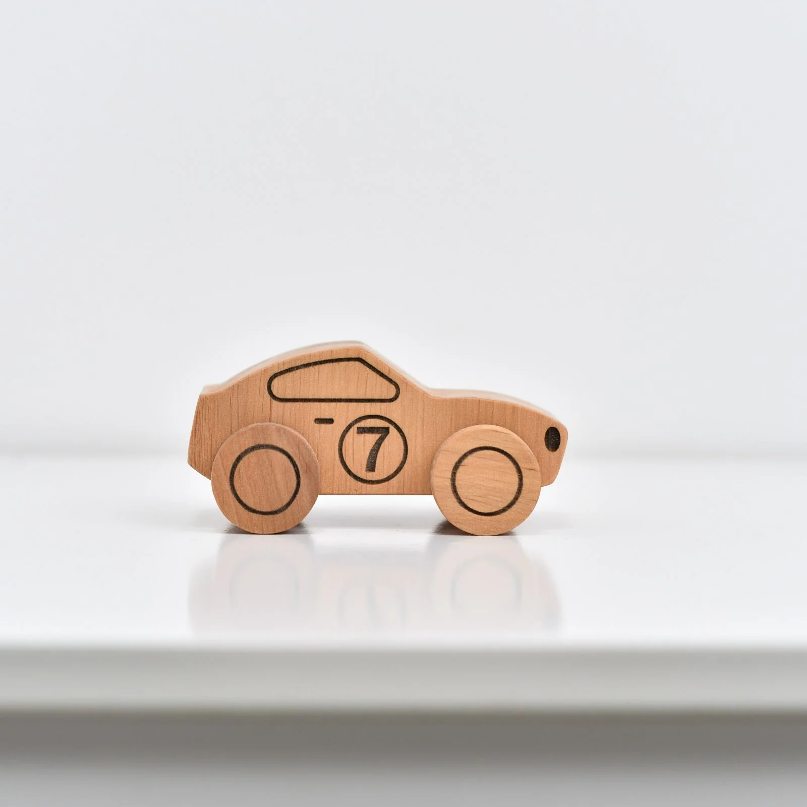 Natural Wooden Toy Car - Image 5