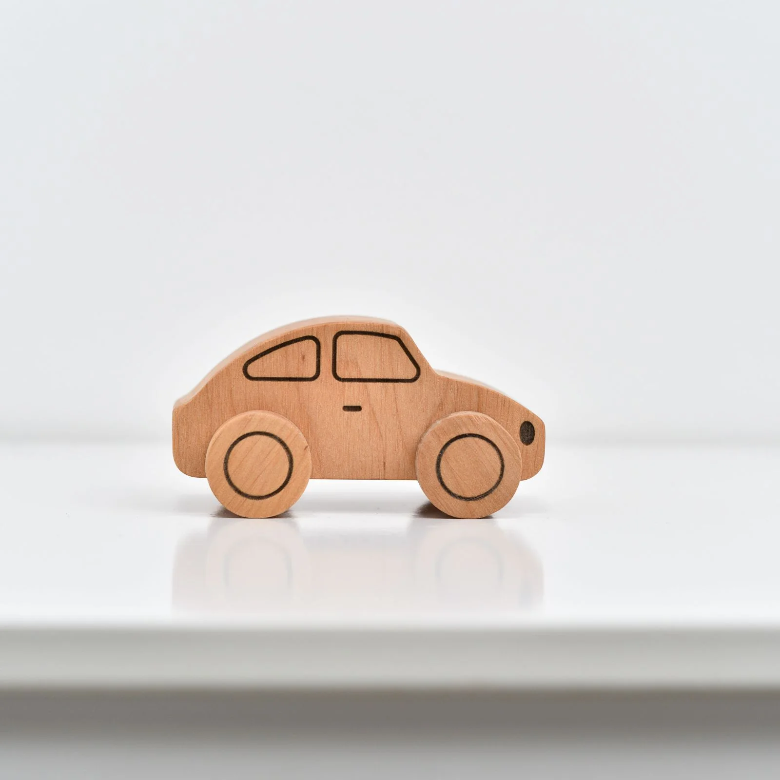 Natural Wooden Toy Car - Image 6