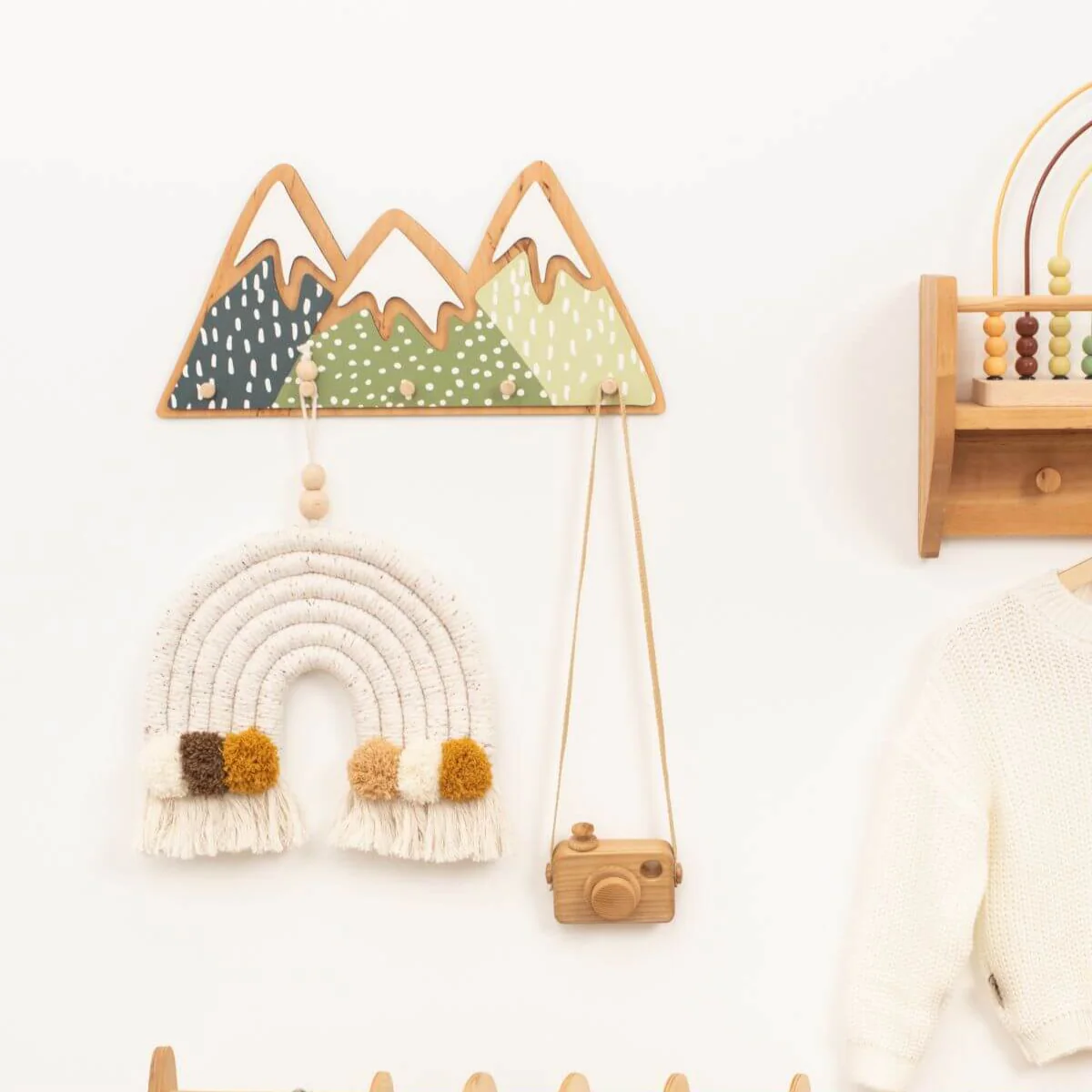 Nursery Mountain Wall Hooks - Image 5