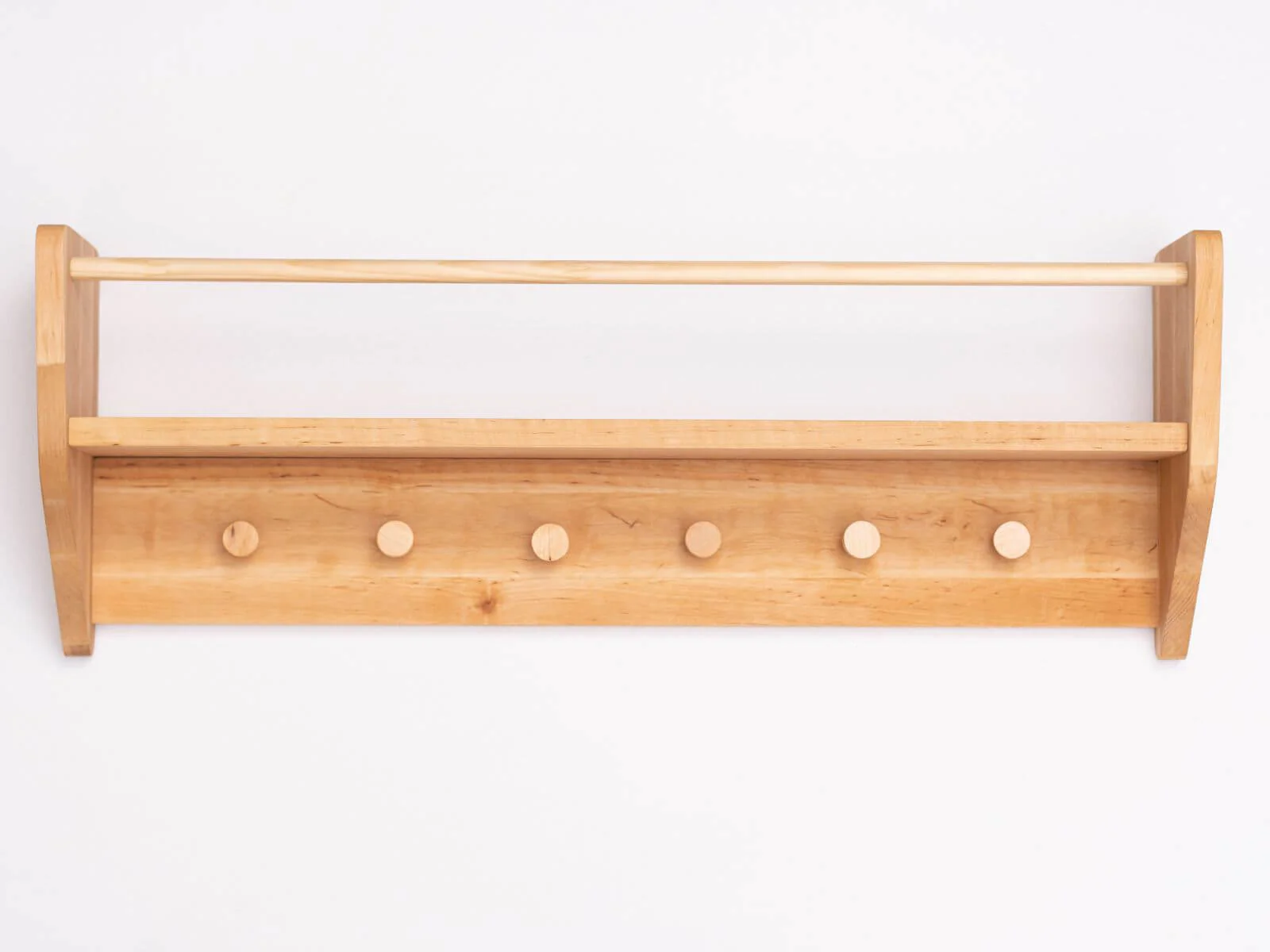 Nursery Wall Shelf with Hooks - Image 5