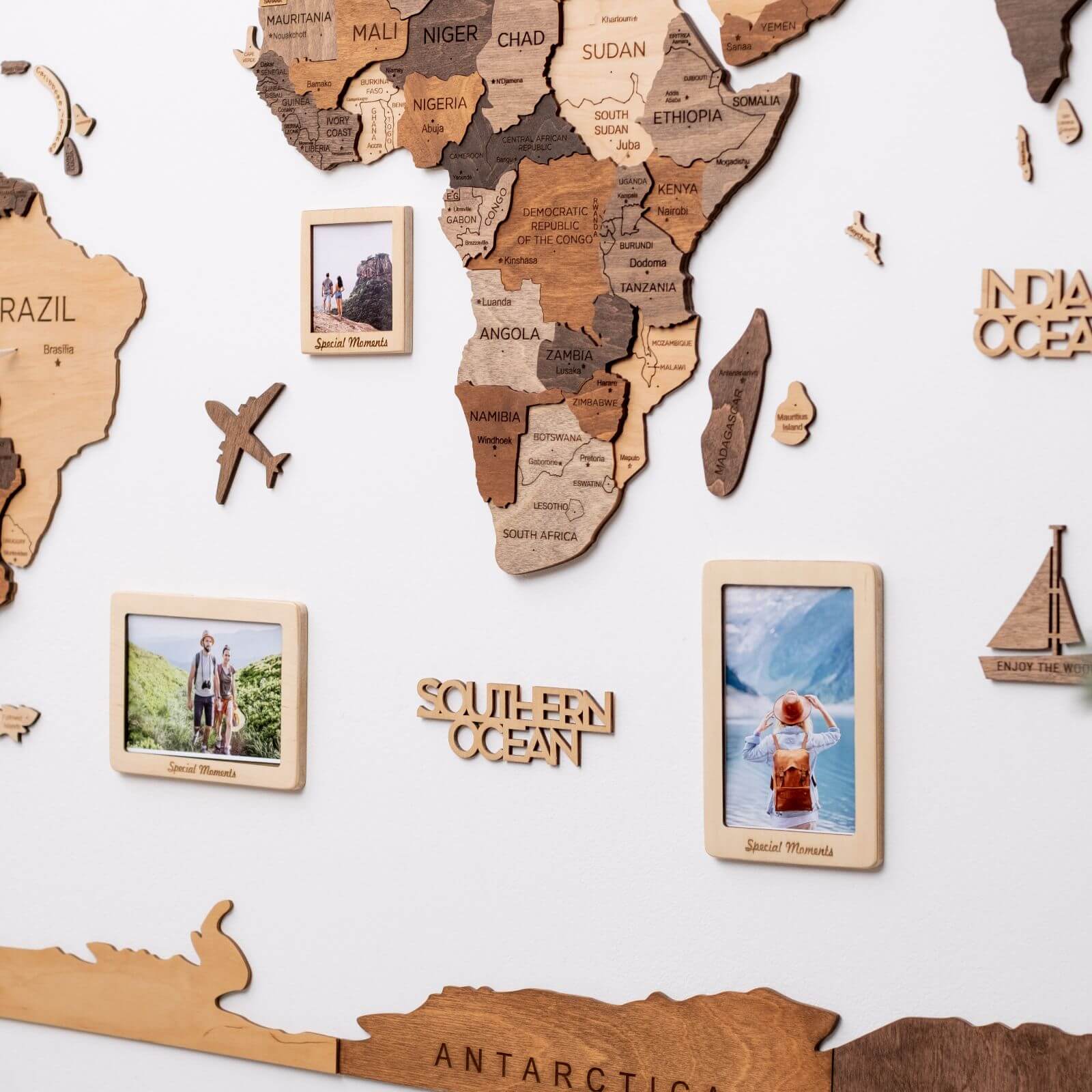 Set of 3 Wooden Photo Frames - Image 3