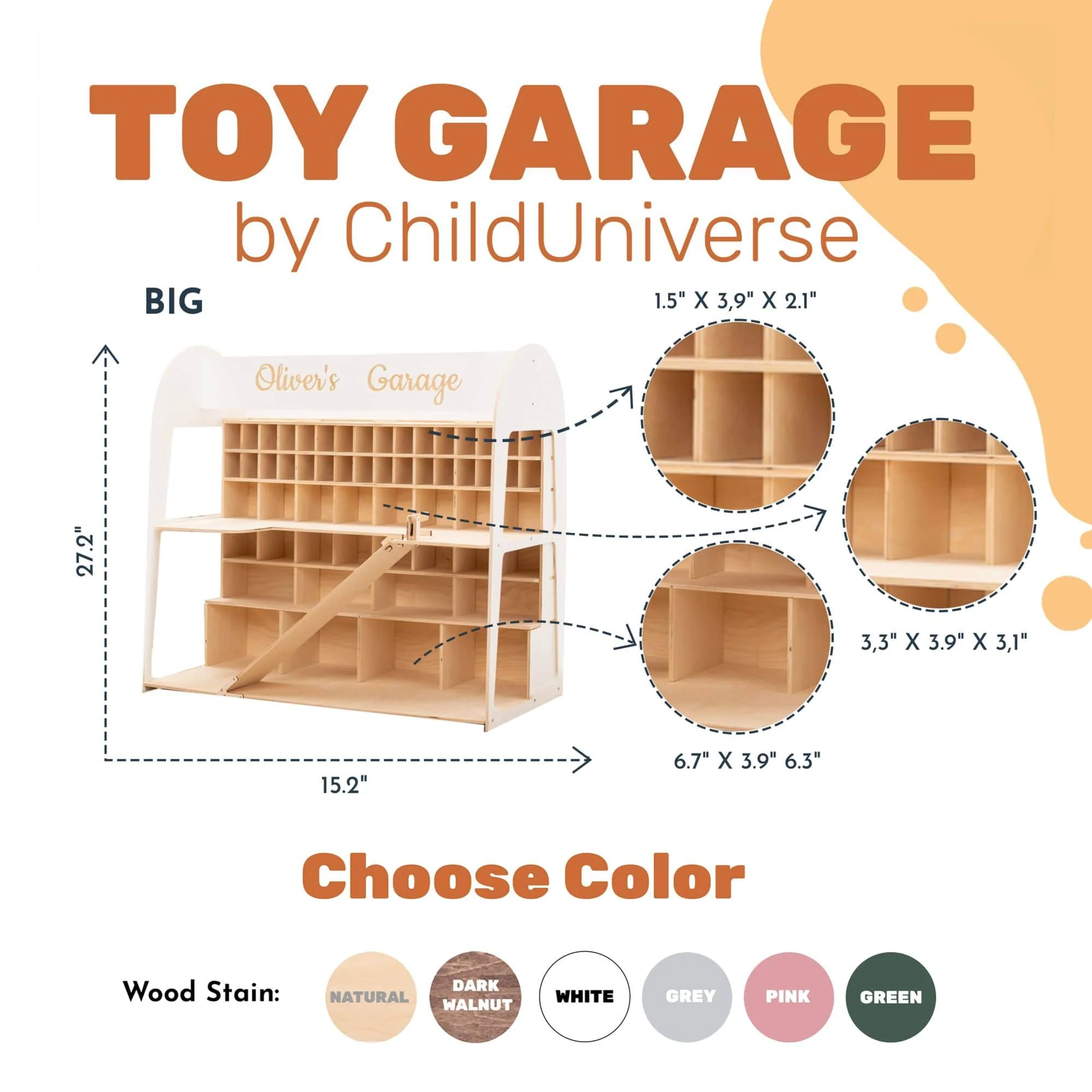 Toy Car Garage Storage - Image 9