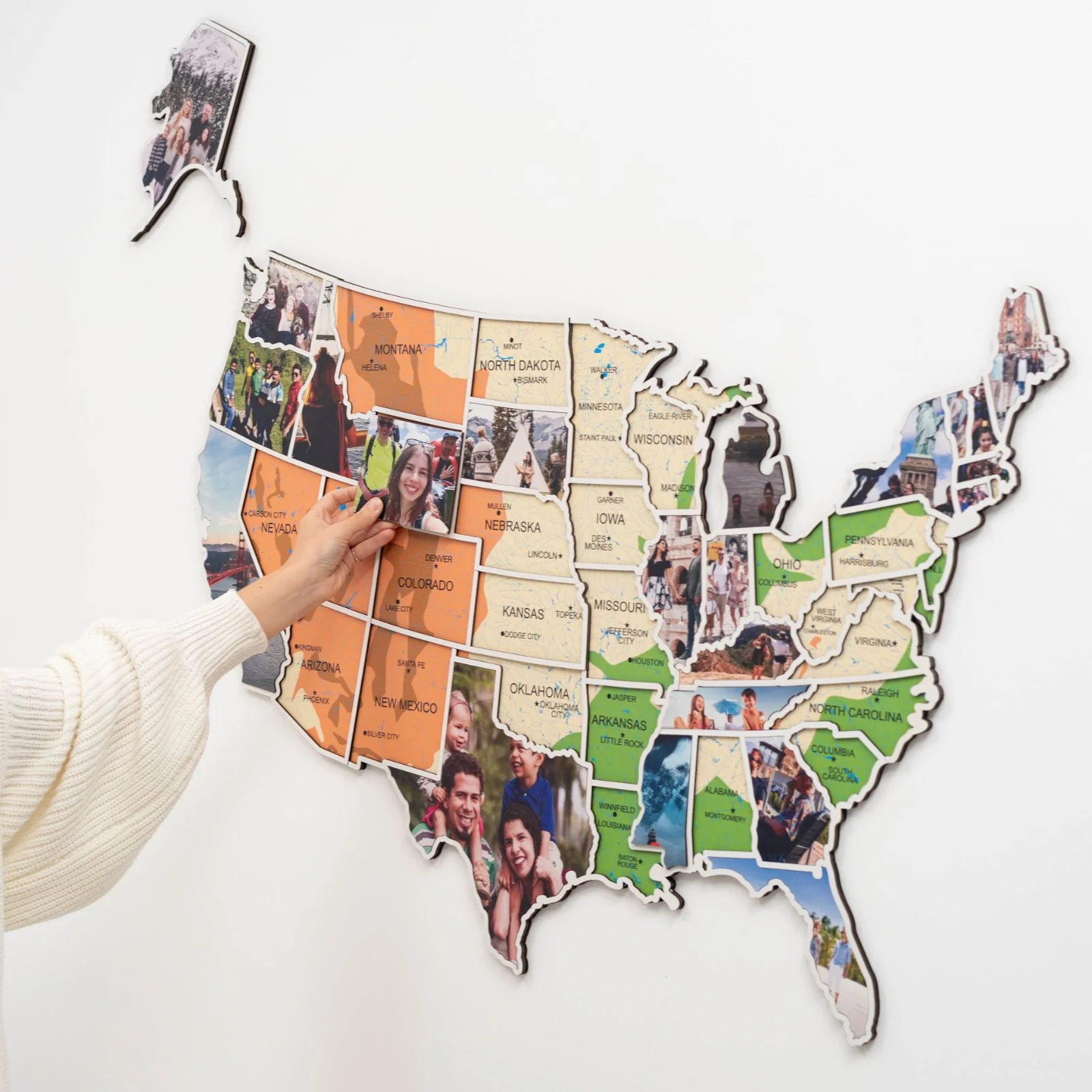 USA Photo Map Physical - Image 11