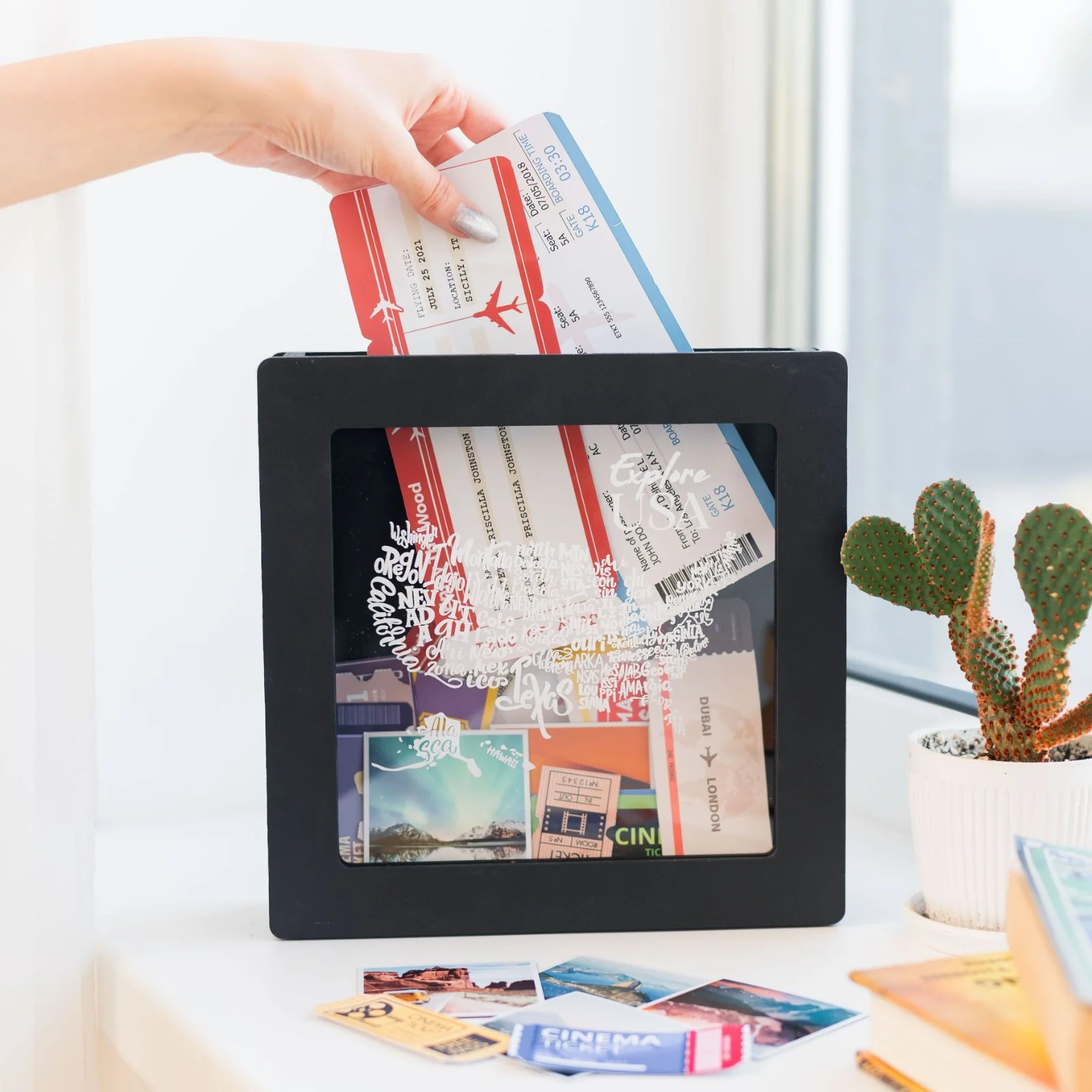 USA Travel Box Dark Walnut - Image 3