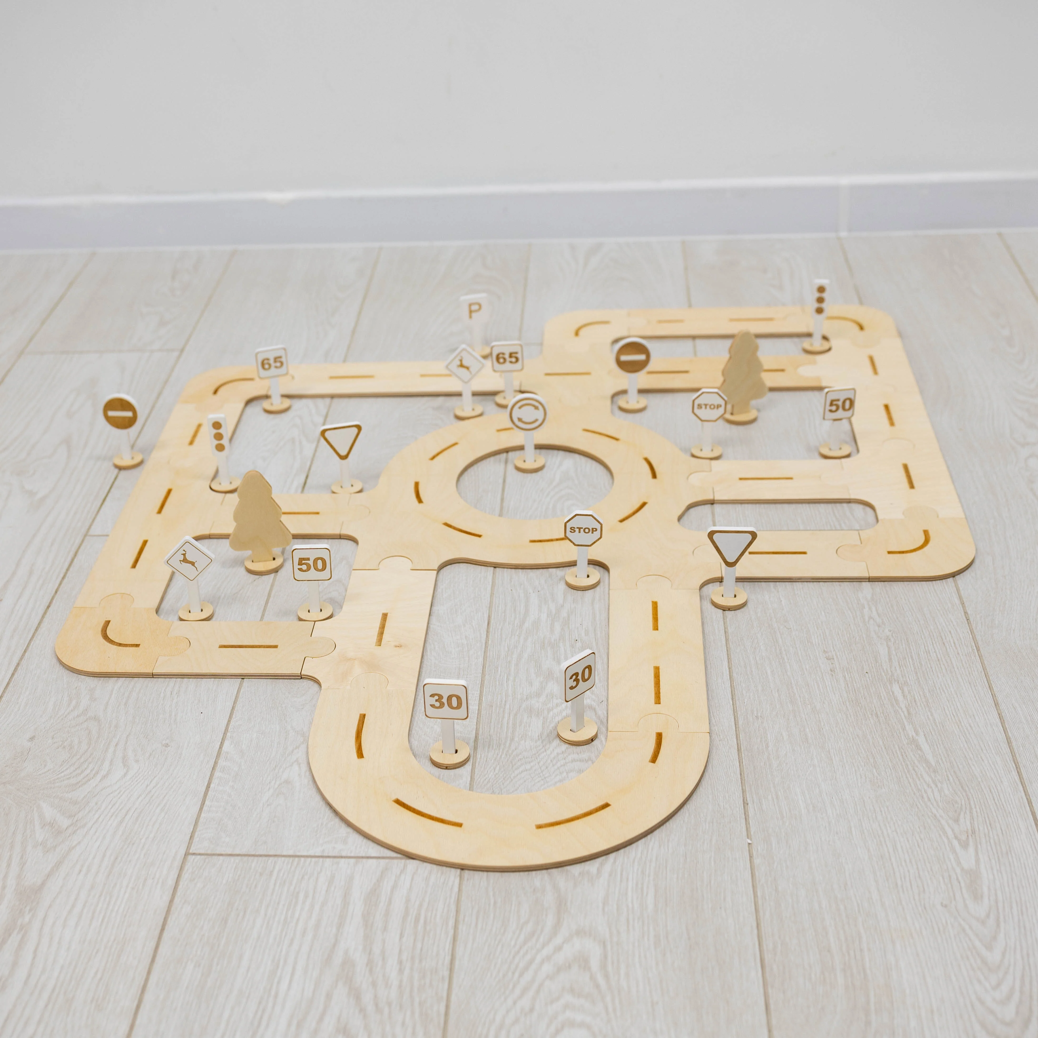 Wooden Car Track Toy - Image 5