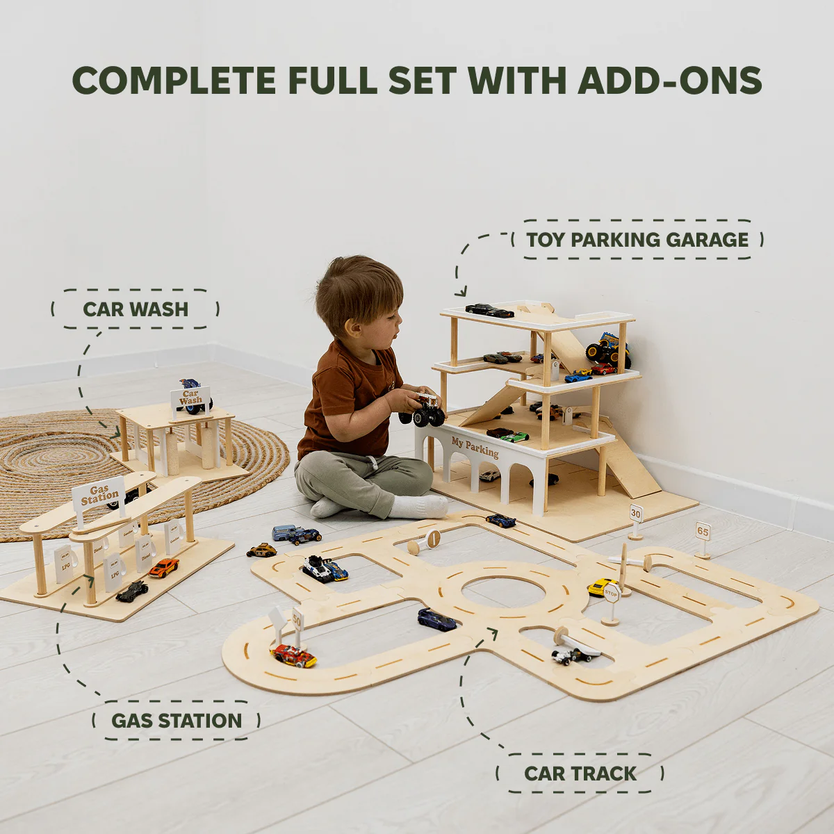 Wooden Car Track Toy - Image 7