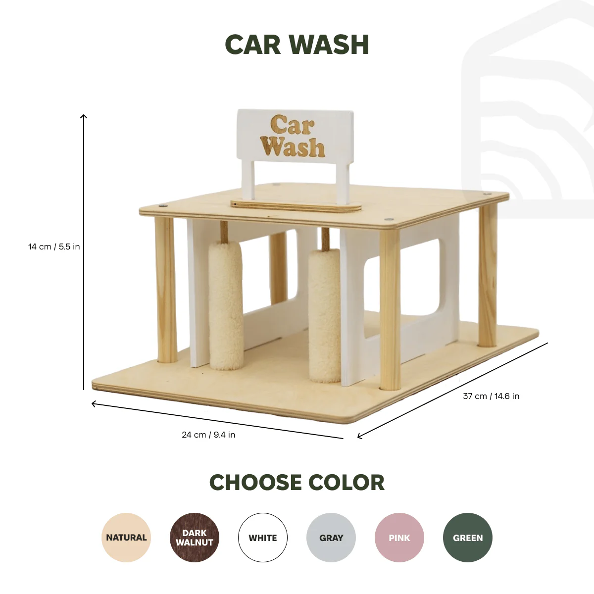 Wooden Car Wash Toy - Image 9