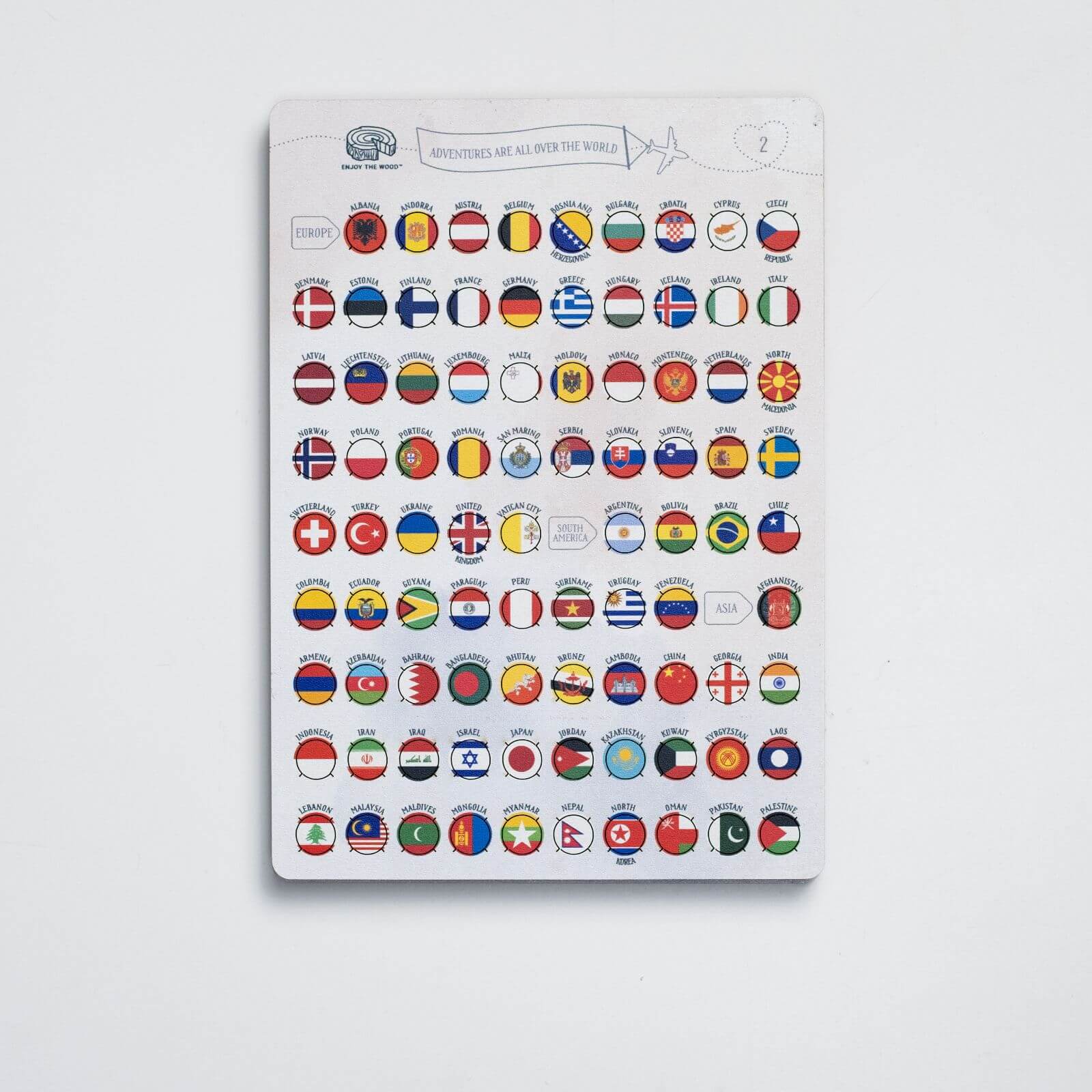 Wooden Flag Sticky Pins - Image 5