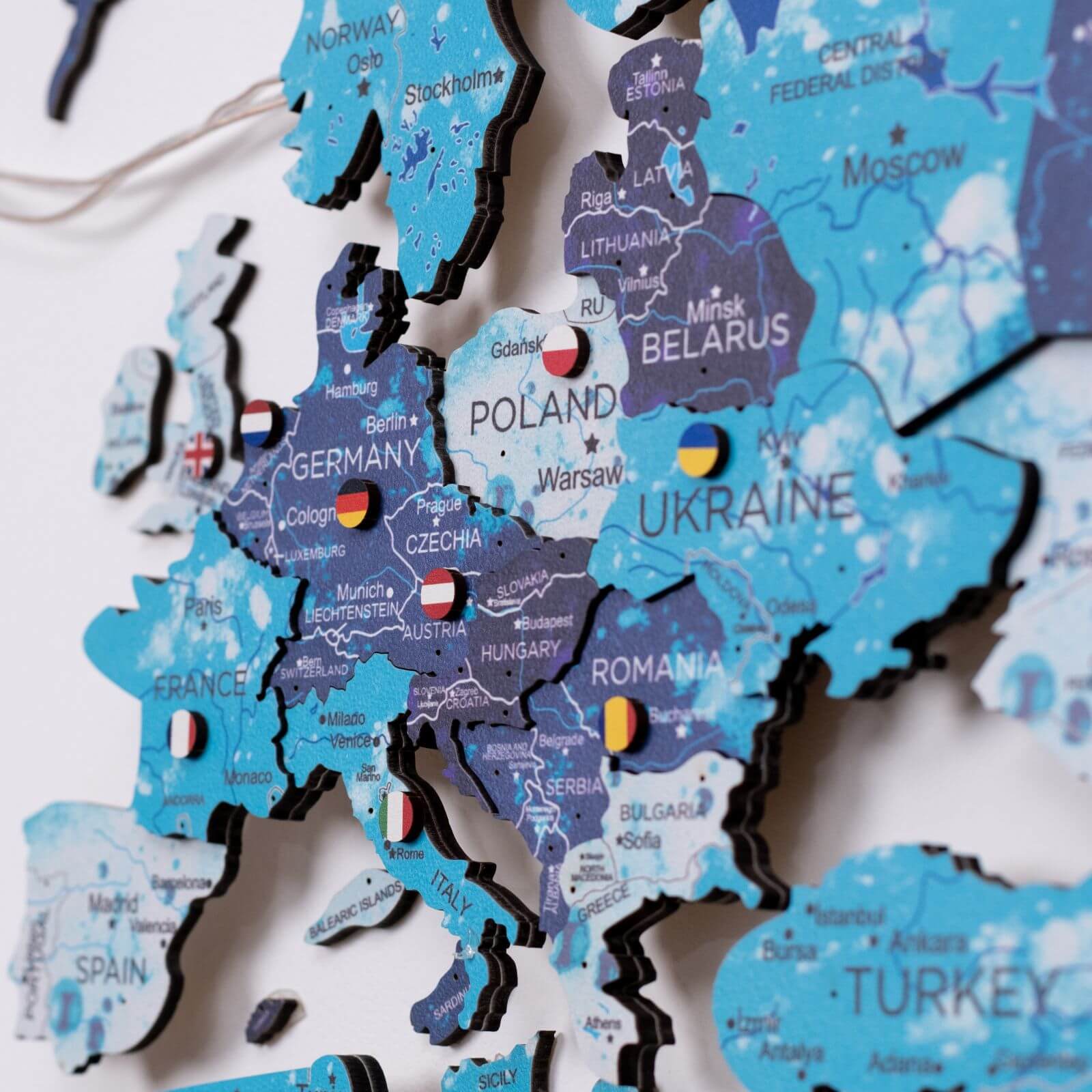 Wooden Flag Sticky Pins - Image 8