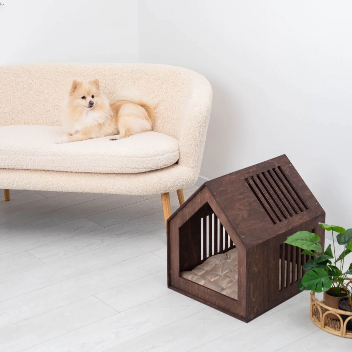 Wooden Indoor Dog House - Image 3