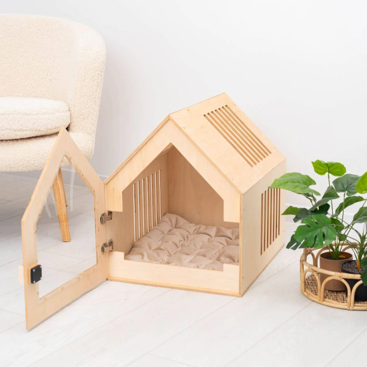 Wooden Indoor Dog House - Image 4