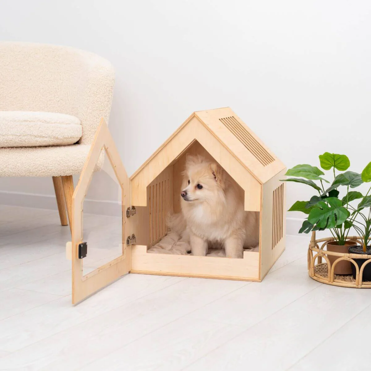 Wooden Indoor Dog House - Image 7