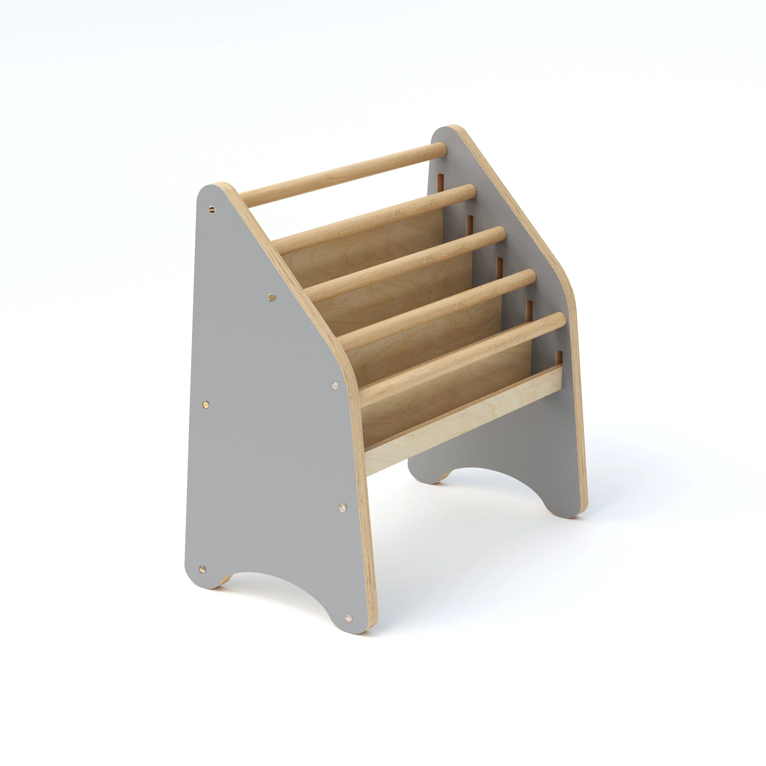 Wooden Montessori Bookshelf Natural - Image 6