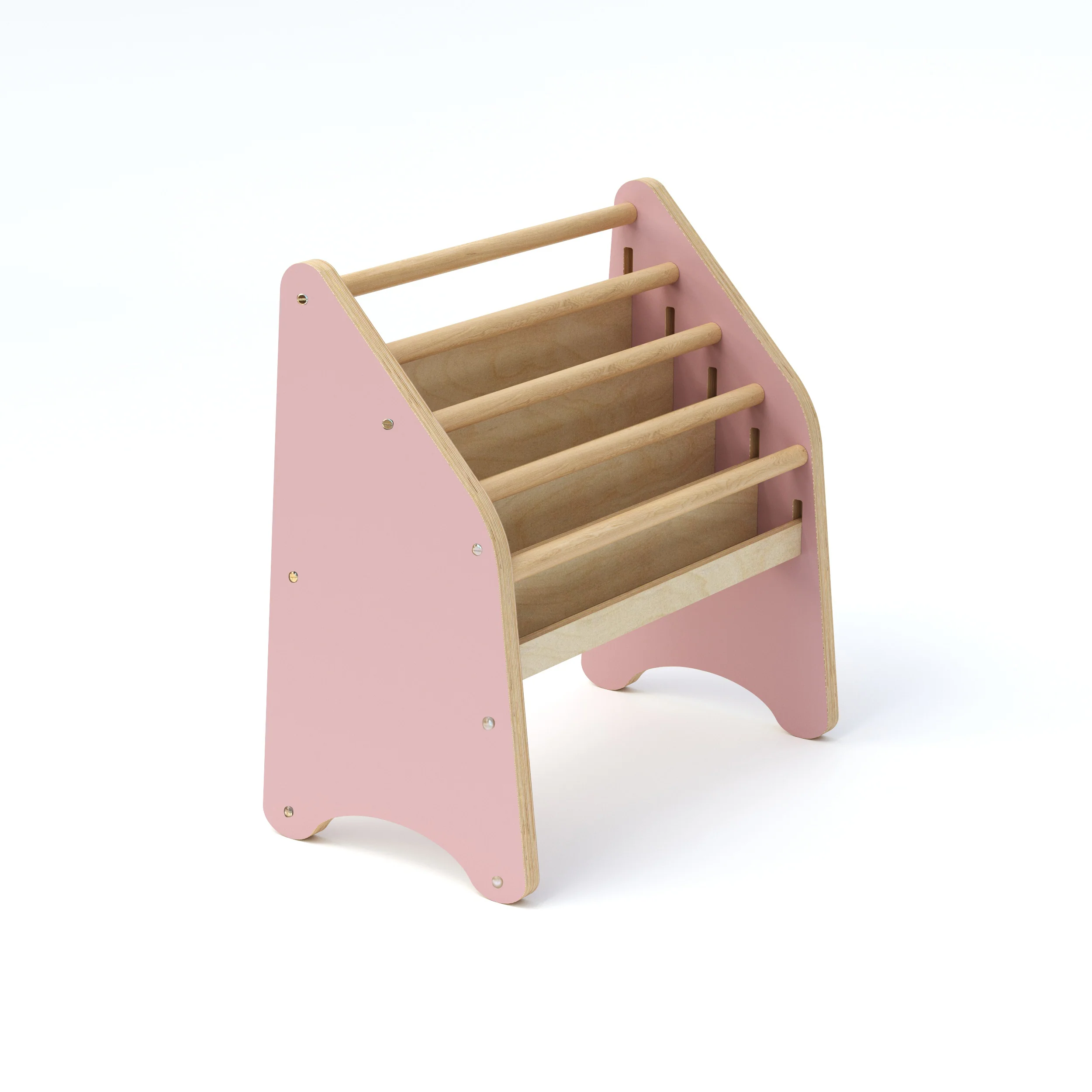 Wooden Montessori Bookshelf Natural - Image 8