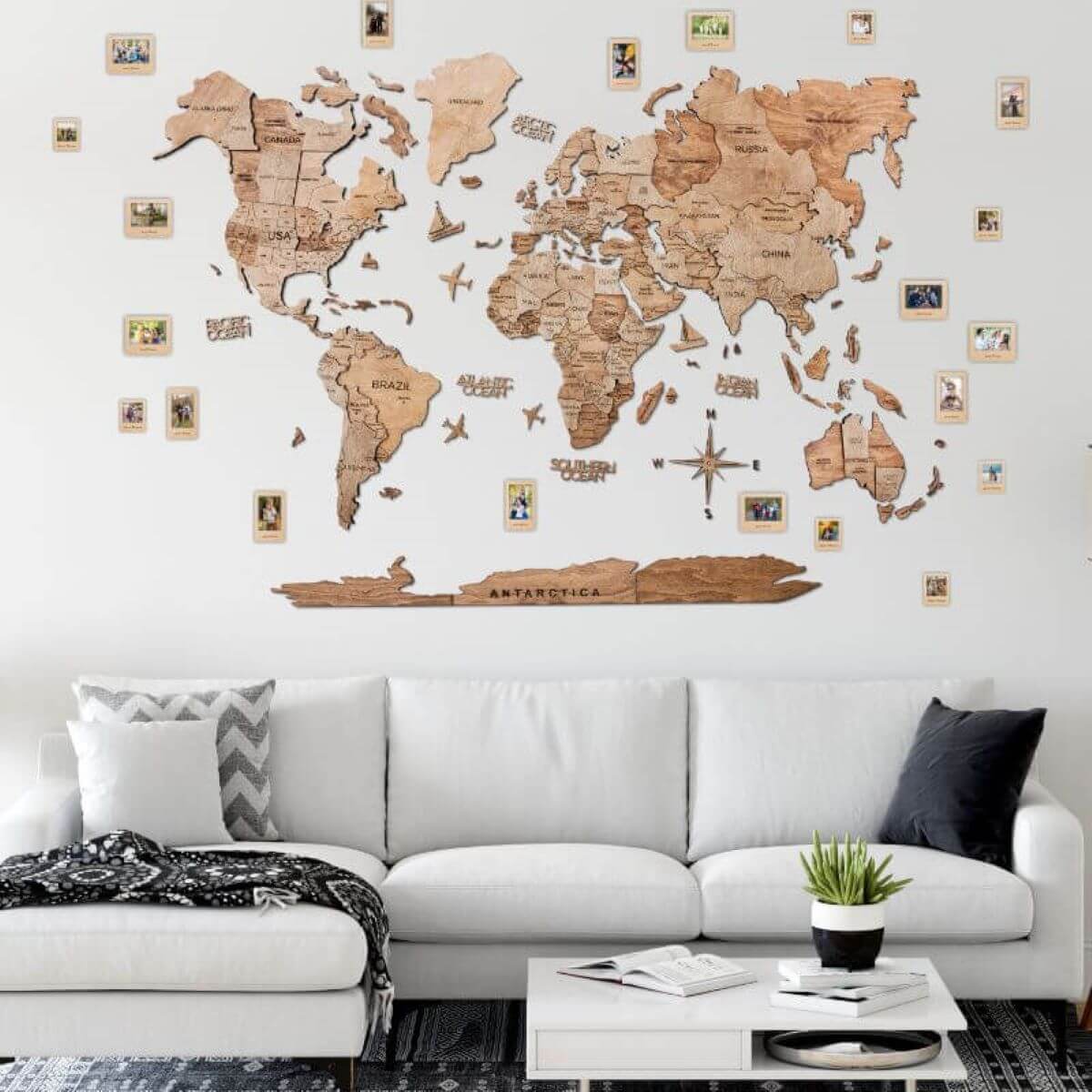 Set of 9 Wooden Photo Frames - Image 11