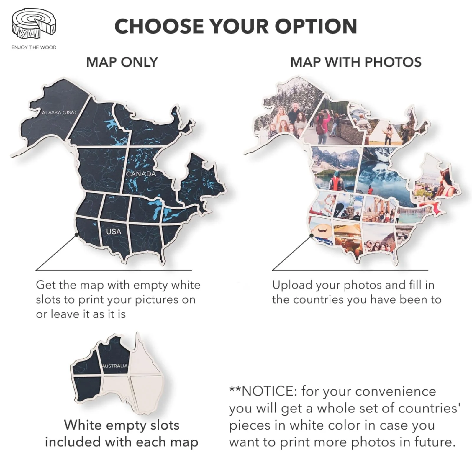 World Photo Map Midnight - Image 3