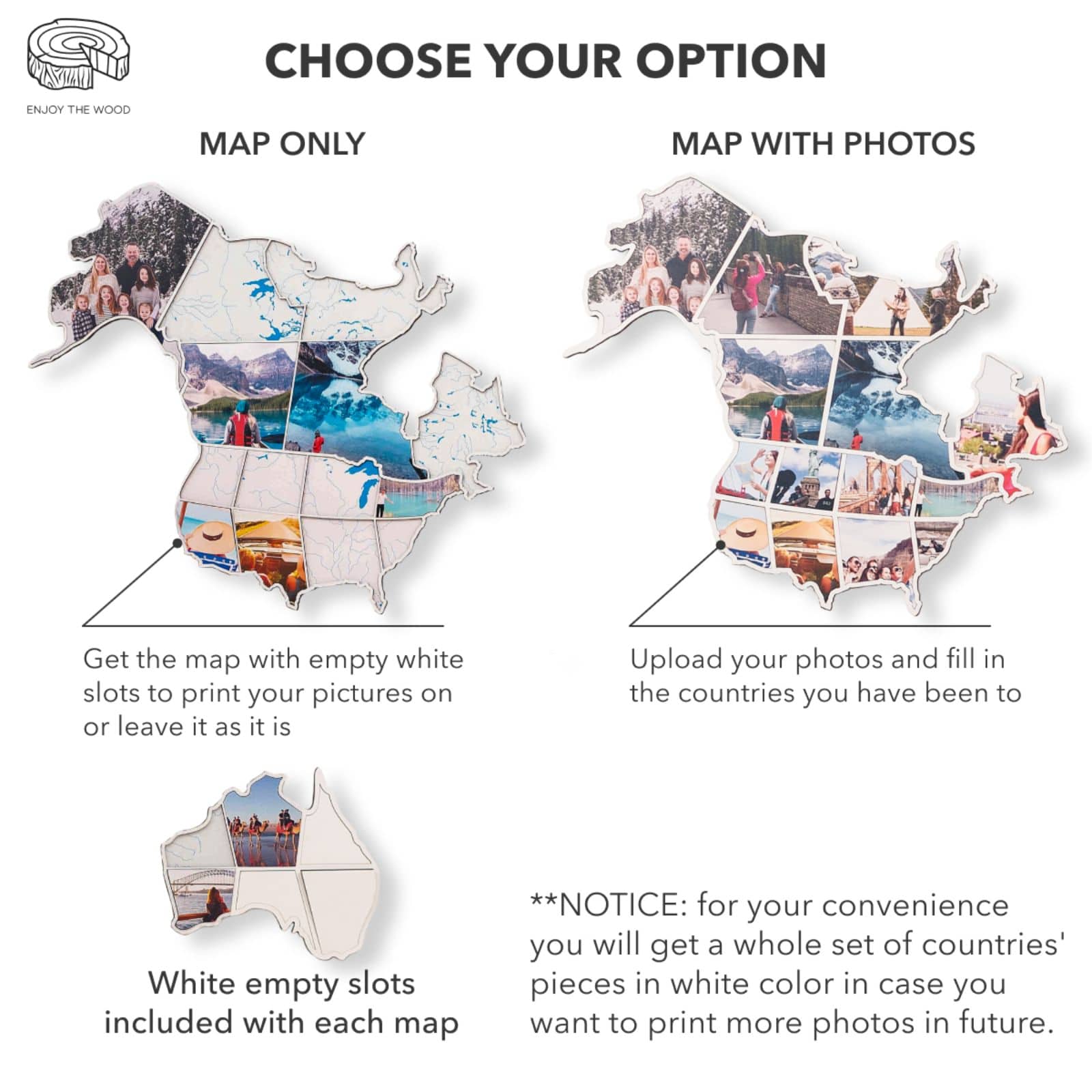 World Photo Map Pastel - Image 3